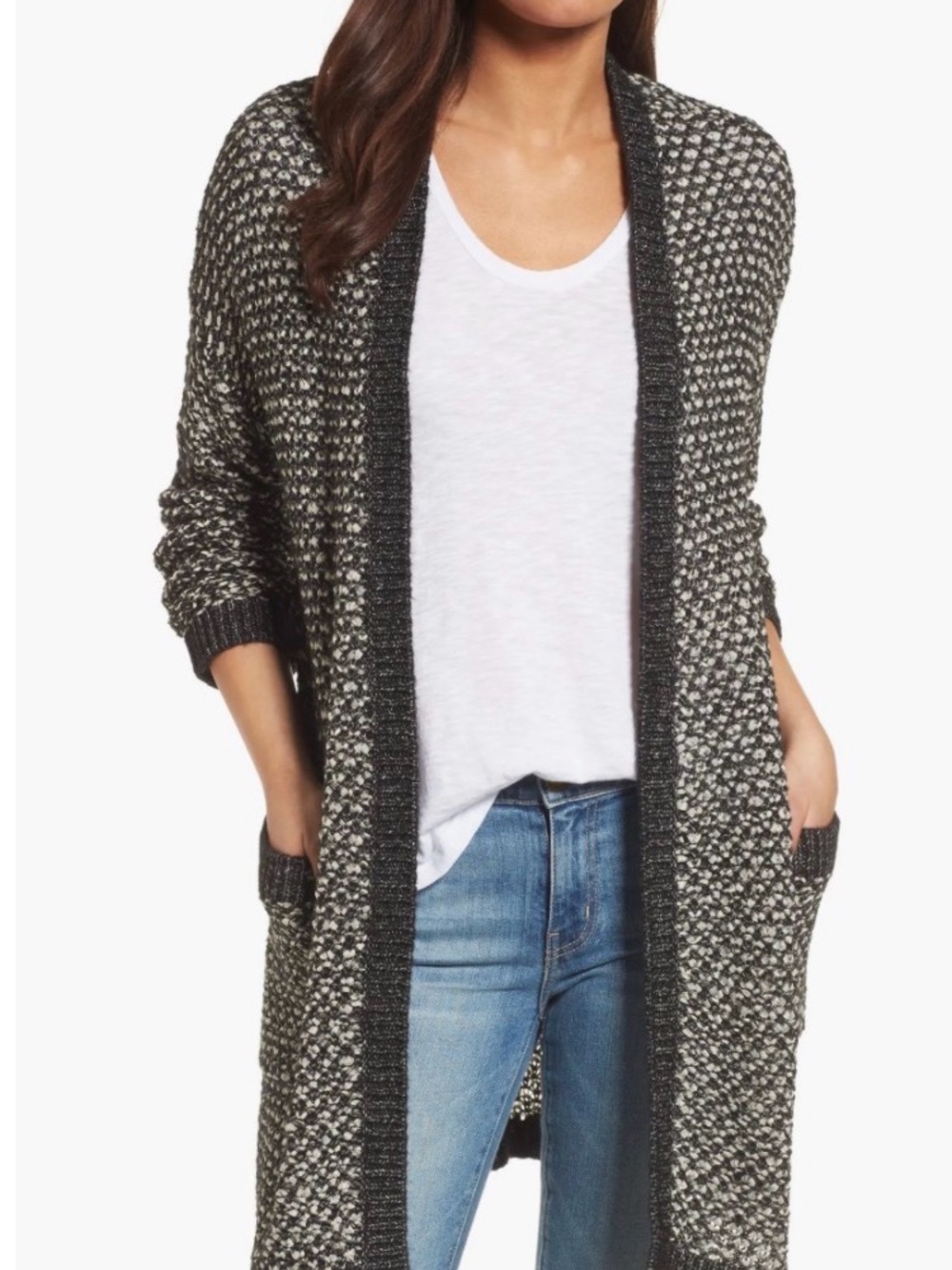 Carlson Textured Boyfriend Cardigan